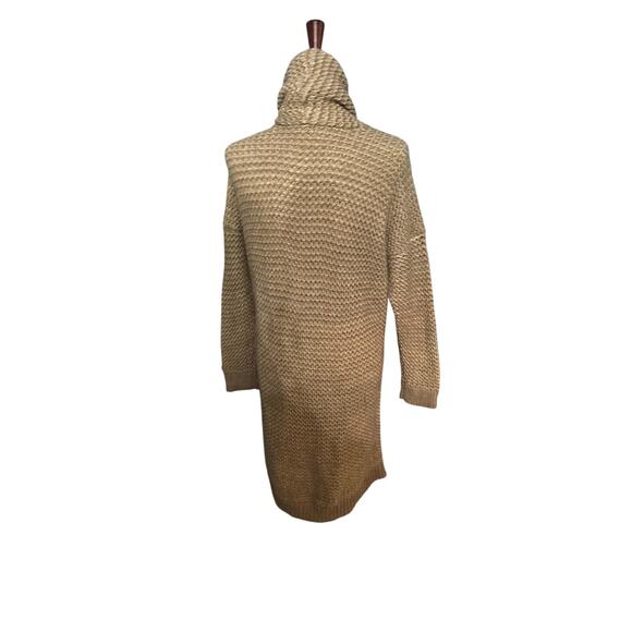 Ralph Lauren LRL Womens Cardigan Duster Sweater Tan Open Shawl Collar Size L - Picture 4 of 11